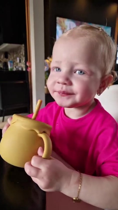 Sproudsy Kinderbestek - vanaf 1 jaar - Baby Bestek - BPA-Vrij - Lichtblauw Beige