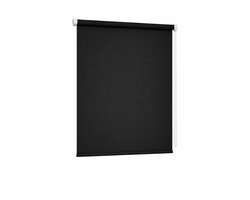 Rolgordijn verduisterend Madeco Mini Roll 68x215 cm – Zwart – Zonder boren – 100% verduisterend – Op maat inkortbaar