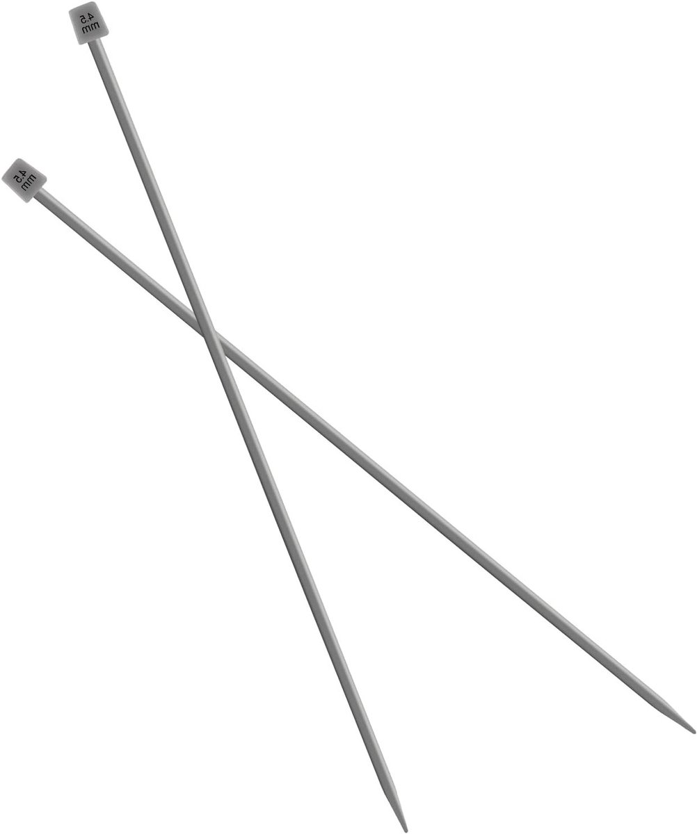 Enkelzijdige breinaalden 35CM - 2 Stuks Aluminium Breinaalden Set voor Handgemaakt Weven en DIY Projecten (4.5MM)