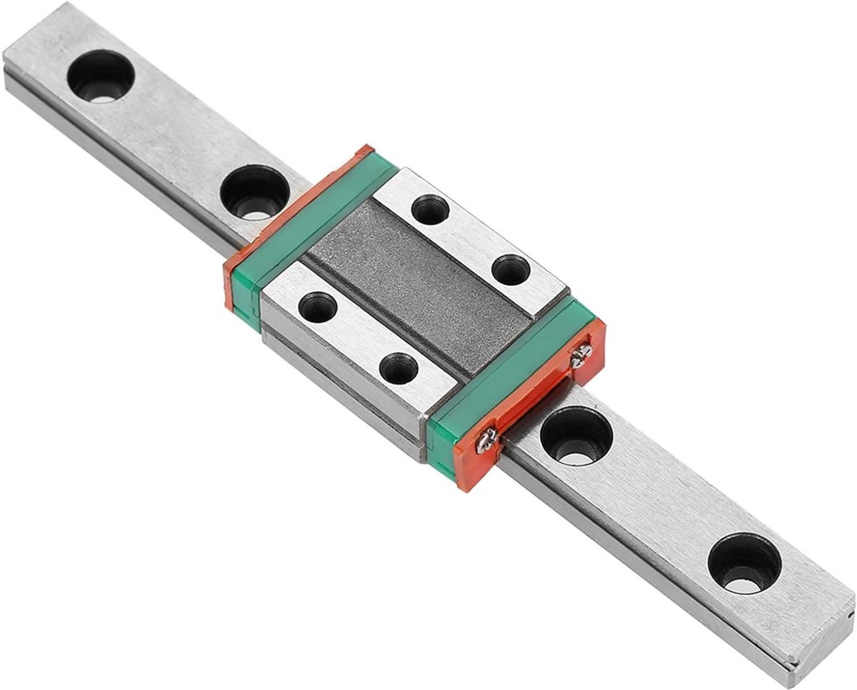 Compacte Lineaire Railgeleiding van 100mm, Miniatuur Lijngids met 9mm Breedte en Glijblok voor Precisietoepassingen