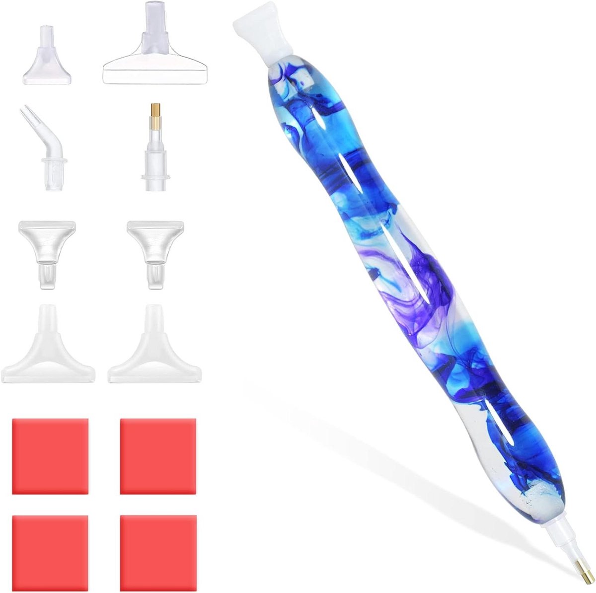 Diamant Schilderen Pen - Boor Pen Diamond Art Pen - Kralen Oppakken - Ergonomisch Ontwerp - 15.5 cm - Helder Hemelsblauw