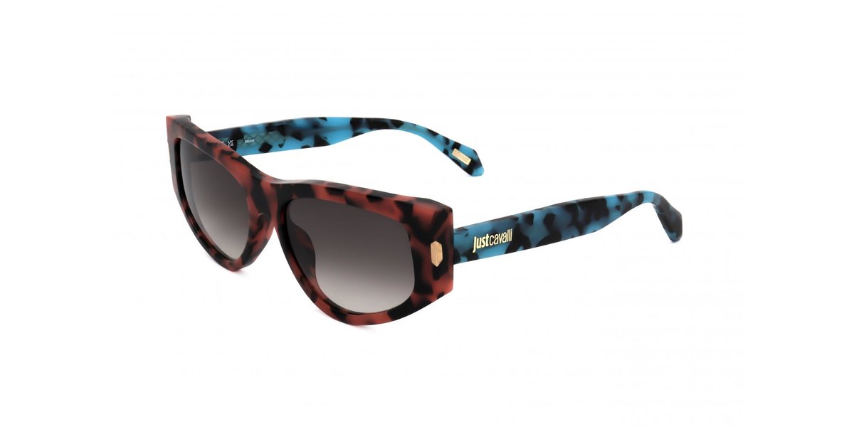Just Cavalli SJC034 Red havana 55/17/140 UNISEX Zonnebrillen