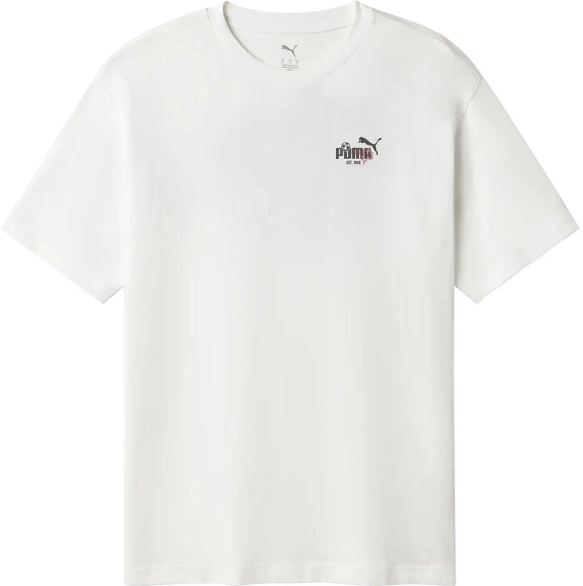 Puma Football Relaxed Fit T-shirt Met Korte Mouwen S Man Wit