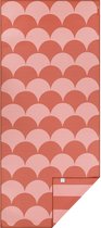 PIECE OF SUN® - Luxe Duurzaam Strandlaken 90x200 cm – Terra – Boogjes & Strepen – Zandvrij Sneldrogend Microvezel Badlaken – XXL Strandhanddoek – 85% Gerecycled – Cadeau Vrouw