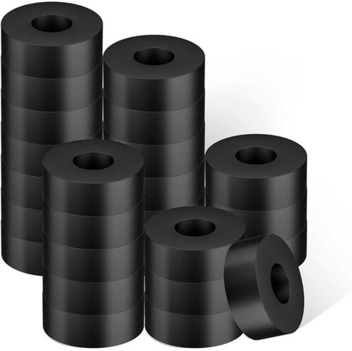 25Pcs Rubber Ringen - 2cm OD, 1.5cm ID, 0.5cm Dikte - Grommets en Spacer Fittingen