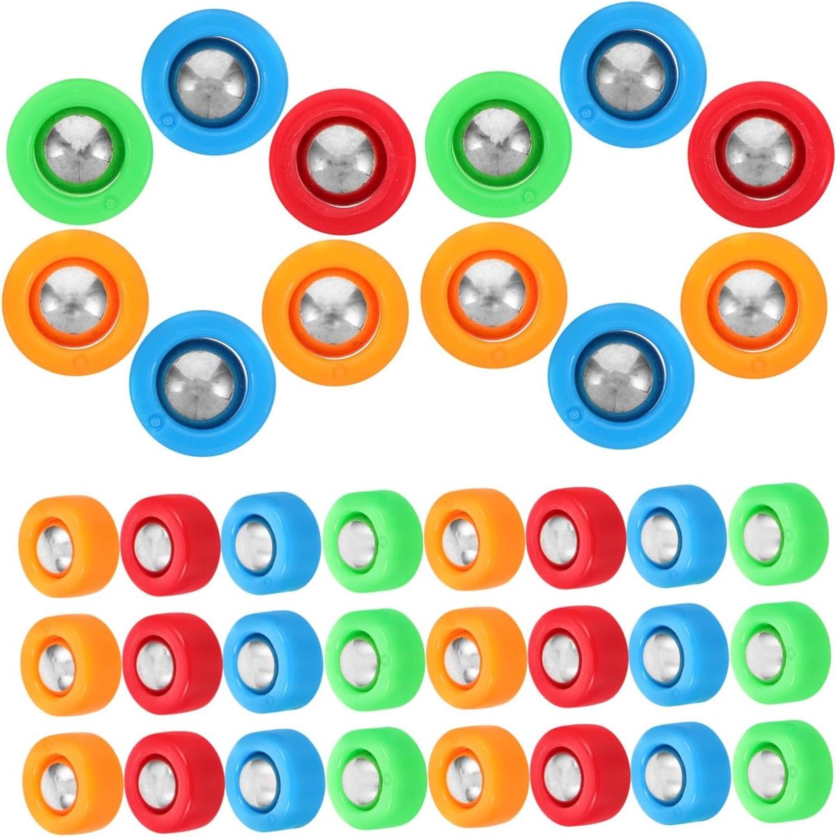 Mini Shuffleboard Pucks - Curling Rollers Tafelblad - Familie Spel - Duurzame Kunststof Metaal - 19 cm - Diverse kleuren