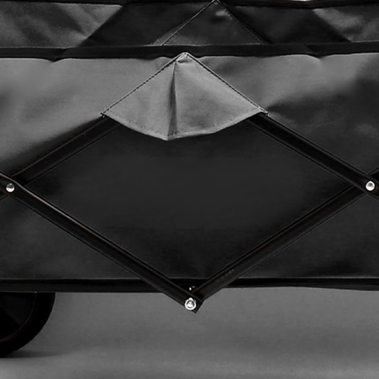 Nexvo® Bolderkar Opvouwbaar Luchtbanden - Bolderkar Opvouwbaar - Bolderkar Kinderenvervoer - Zwart - 50cm x 102cm x 115cm van Merkloos — afbeelding 3