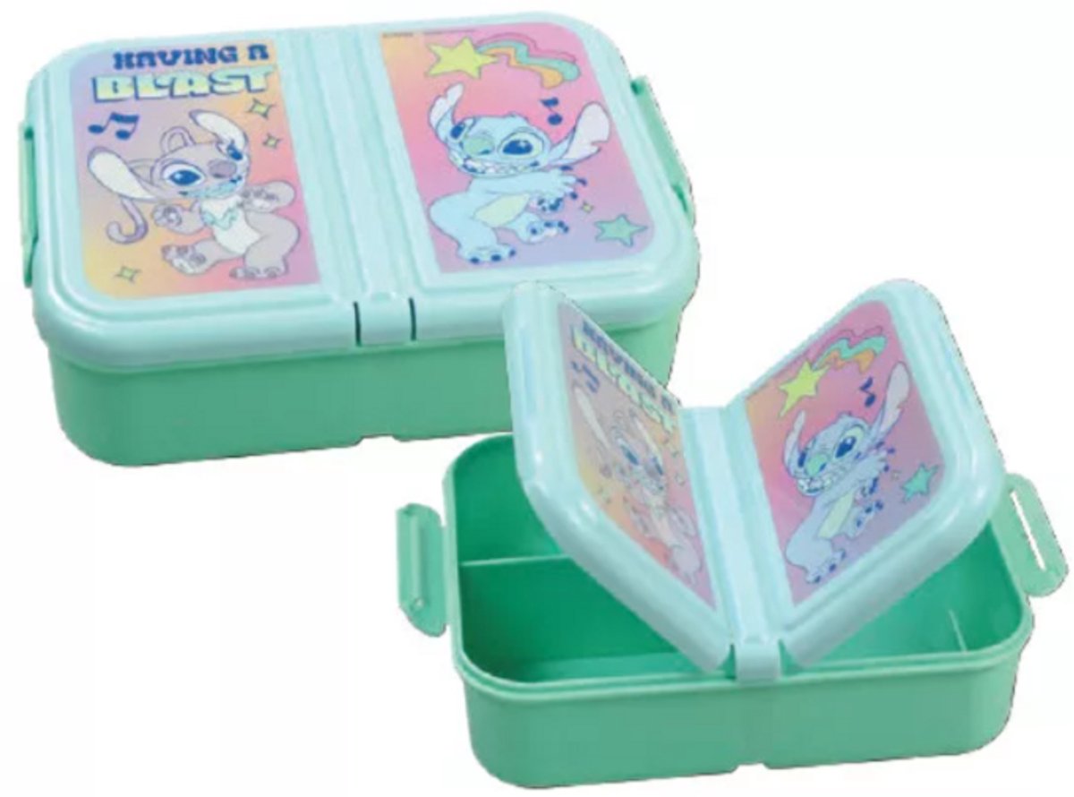 Disney Lilo en Stitch Blast multi-compartiment lunchtrommel, broodbakkendoos