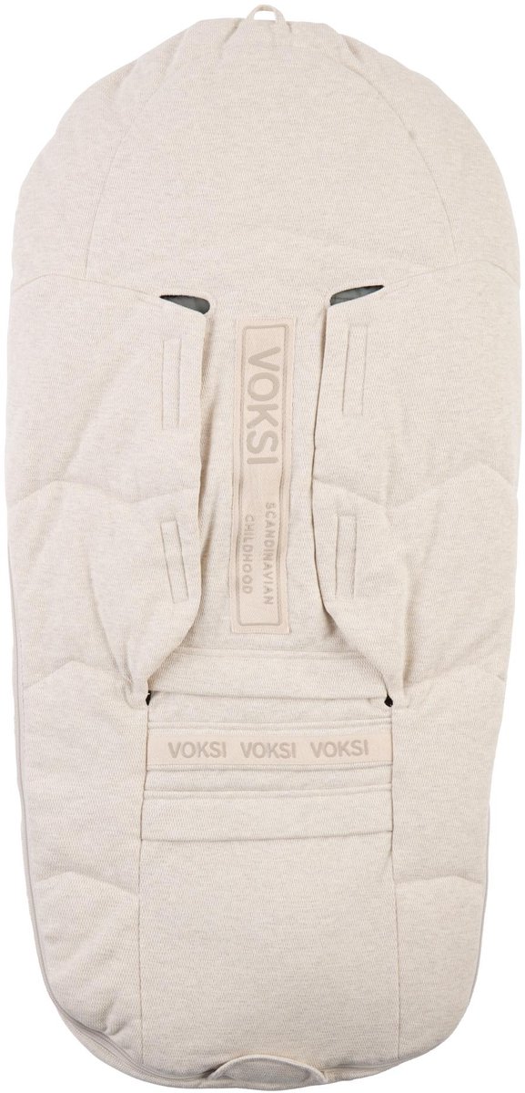 Voksi Zomervoetenzak Breeze - Voetenzak - Voetenzak buggy - Voetenzak autostoeltje - Zomervoetenzak buggy - Light Sand -Licht Beige solid van Voksi — afbeelding 2