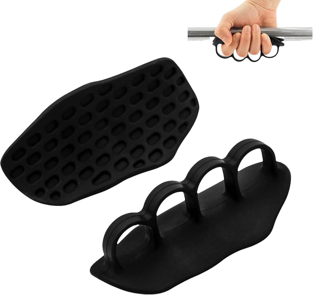 SPHProducts - Anti-slip Gym Handschoenen - Fitness Training - Non-slip Grip - Gewichtheffen - Universele Gym Grips voor Mannen en Vrouwen - Zwart - Ge