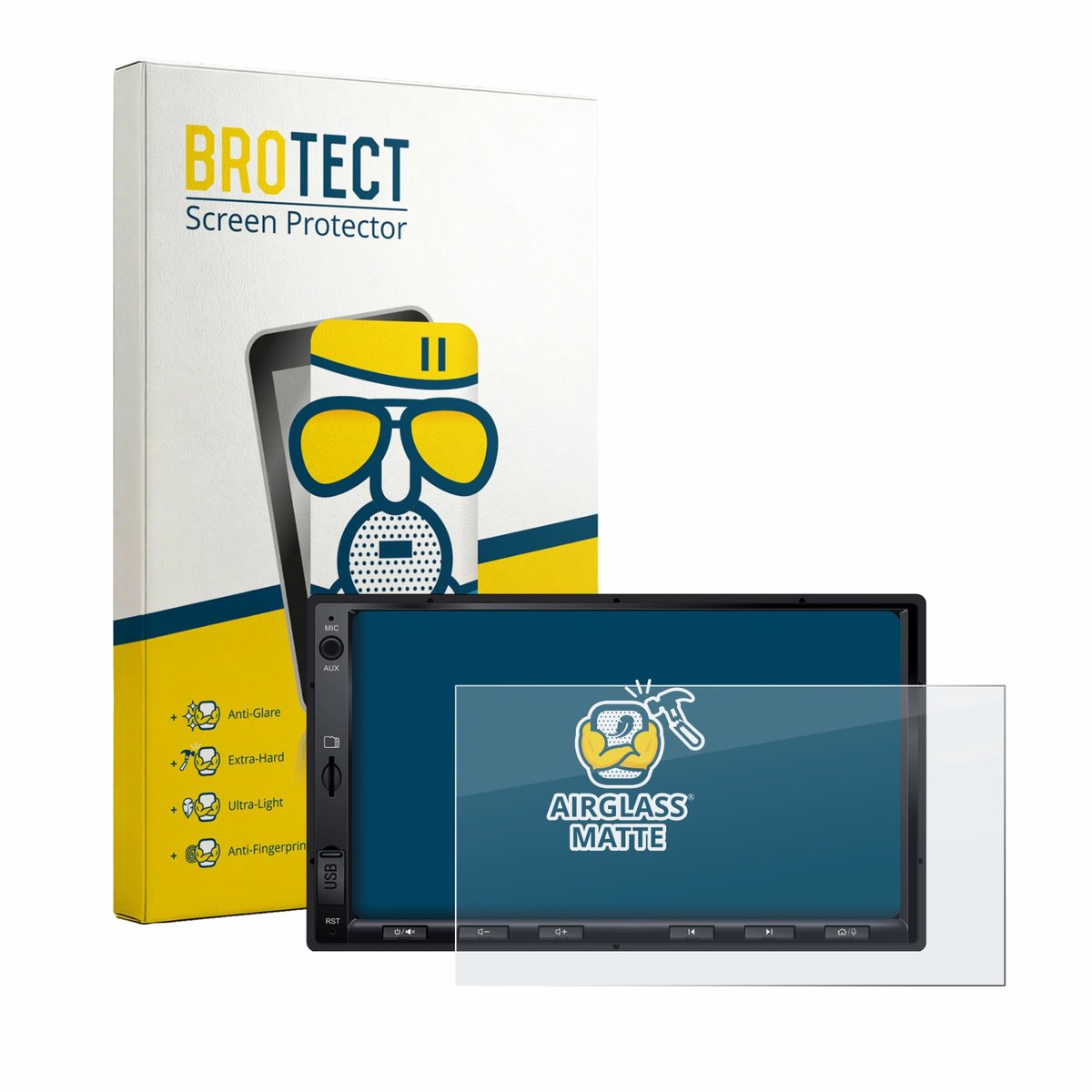 BROTECT - Screenprotector voor Atoto A5LG2A7T 7" - Folie Beschermfolie Beschermglas matte