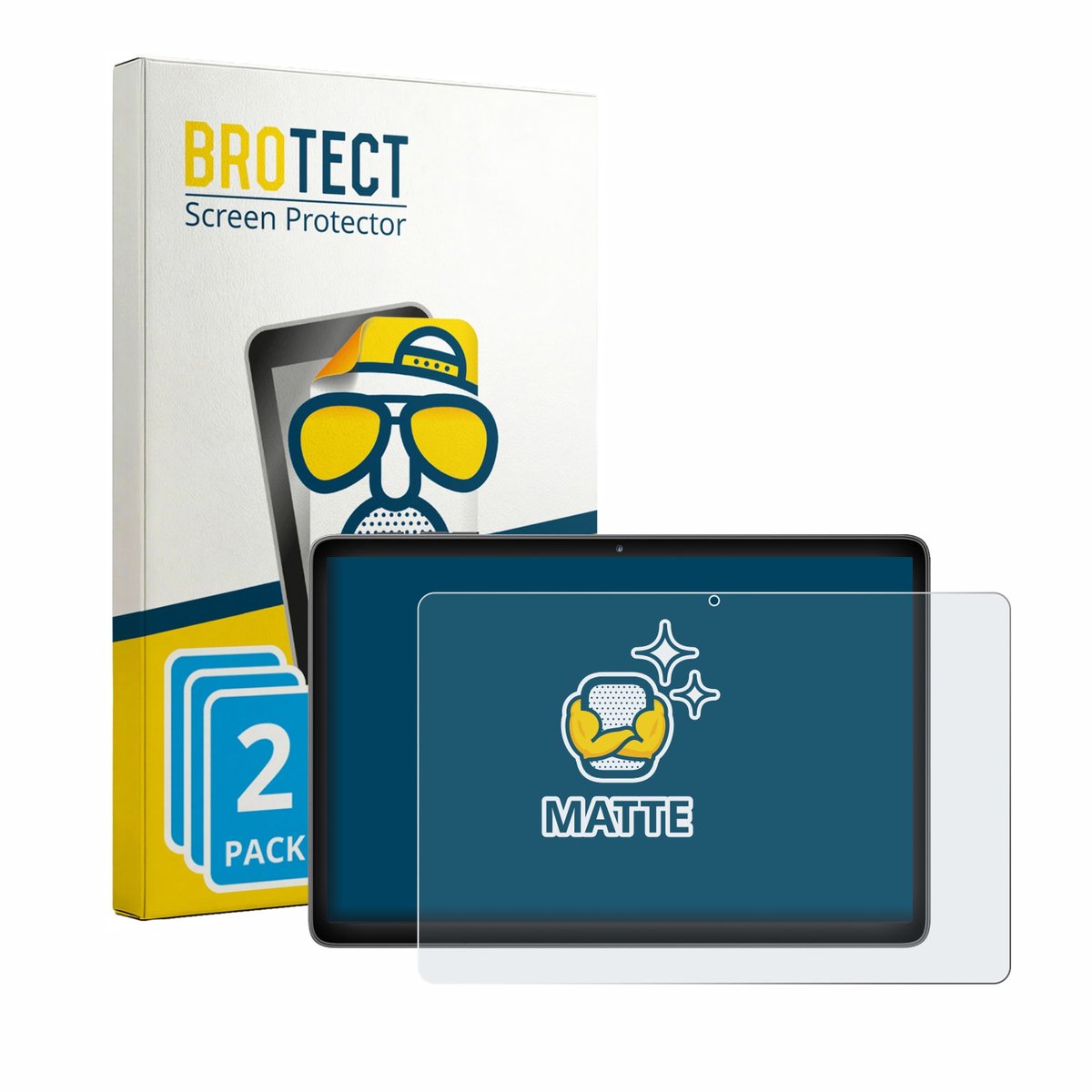 BROTECT - Screenprotector voor Mentume K80 10.1" - Folie Beschermfolie matte 2 Stuks