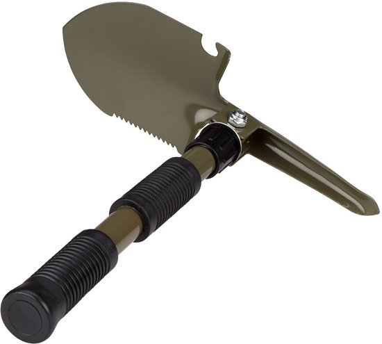 Abbey opvouwbare pioniersschep – legergroen – met pikhouweel