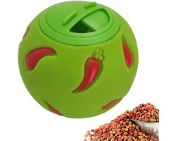 Konijn Traktatiebal - Voedseldispenser Speelgoed - Huisdier Vermaken - Robuust PVC Materiaal - 75 x 75 cm - Groen