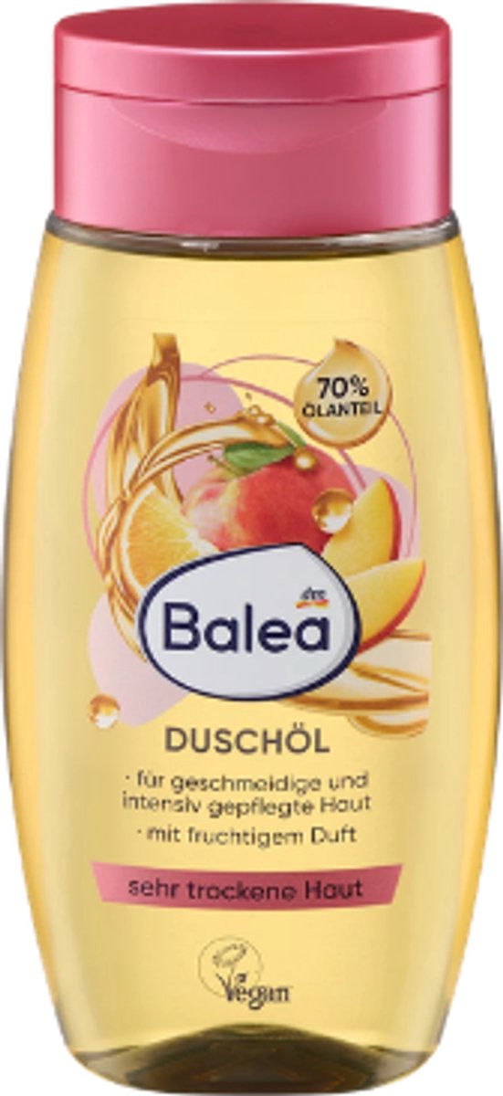 Balea Rijke Douche Olie - Douchegel - Fruitige geur | 1x 250 ml - Met waardevol Oliecomplex | Rijke verzorging - Vegan