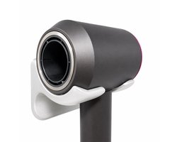 Dyson Supersonic föhn houder zonder boren – wandmontage met dubbelzijdig plakband – luxe badkamer organizer & haarföhn standaard – ruimtebesparende wall mount voor Dyson hairdryer – sterke zelfklevende bevestiging – modern minimalistisch design – wit
