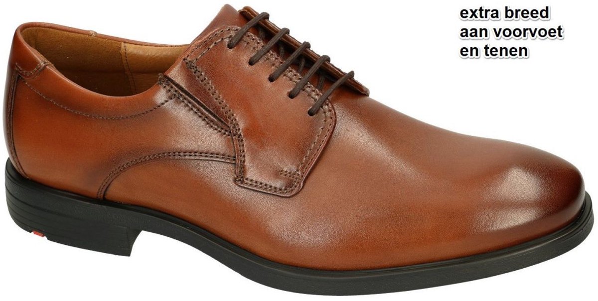Lloyd -Heren - cognac/caramel - geklede lage schoenen - maat 44