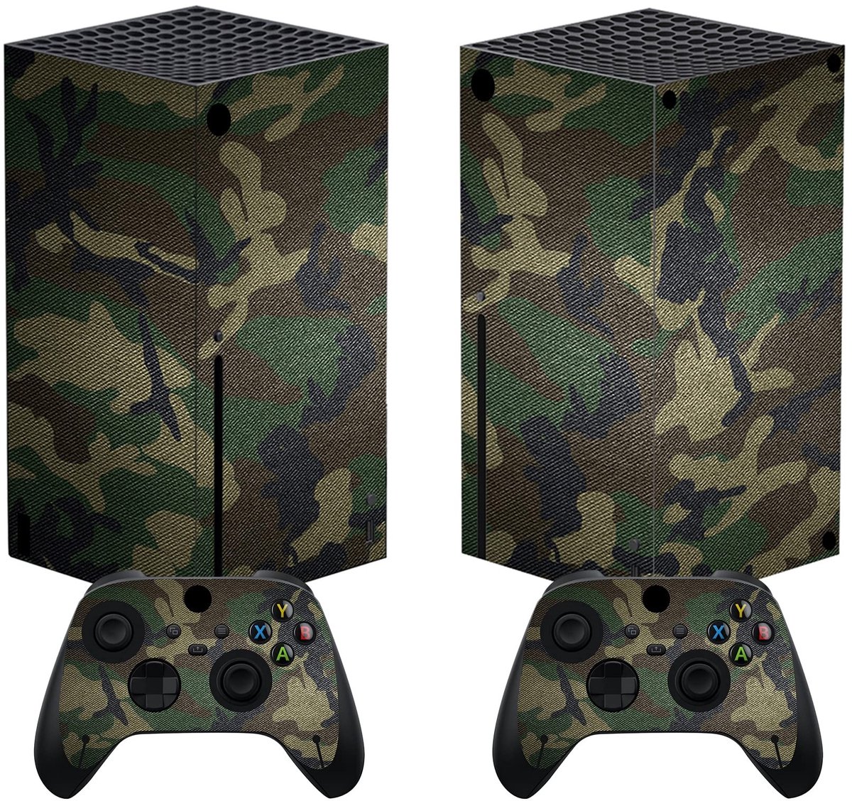 Dailygoods - Skin Sticker - Beschermhoes - Persoonlijke bescherming - Legergroen Camouflage - Decoratieve folie - Xbox Series X Controller -...