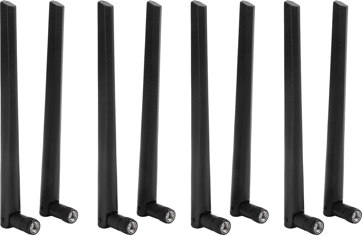 Golden crown - 8-delige dual-band-antenne - Verbeter je wifi-signaal - 5dBi antenne - Geschikt voor RT-AC68U AC66U - Draadloze router