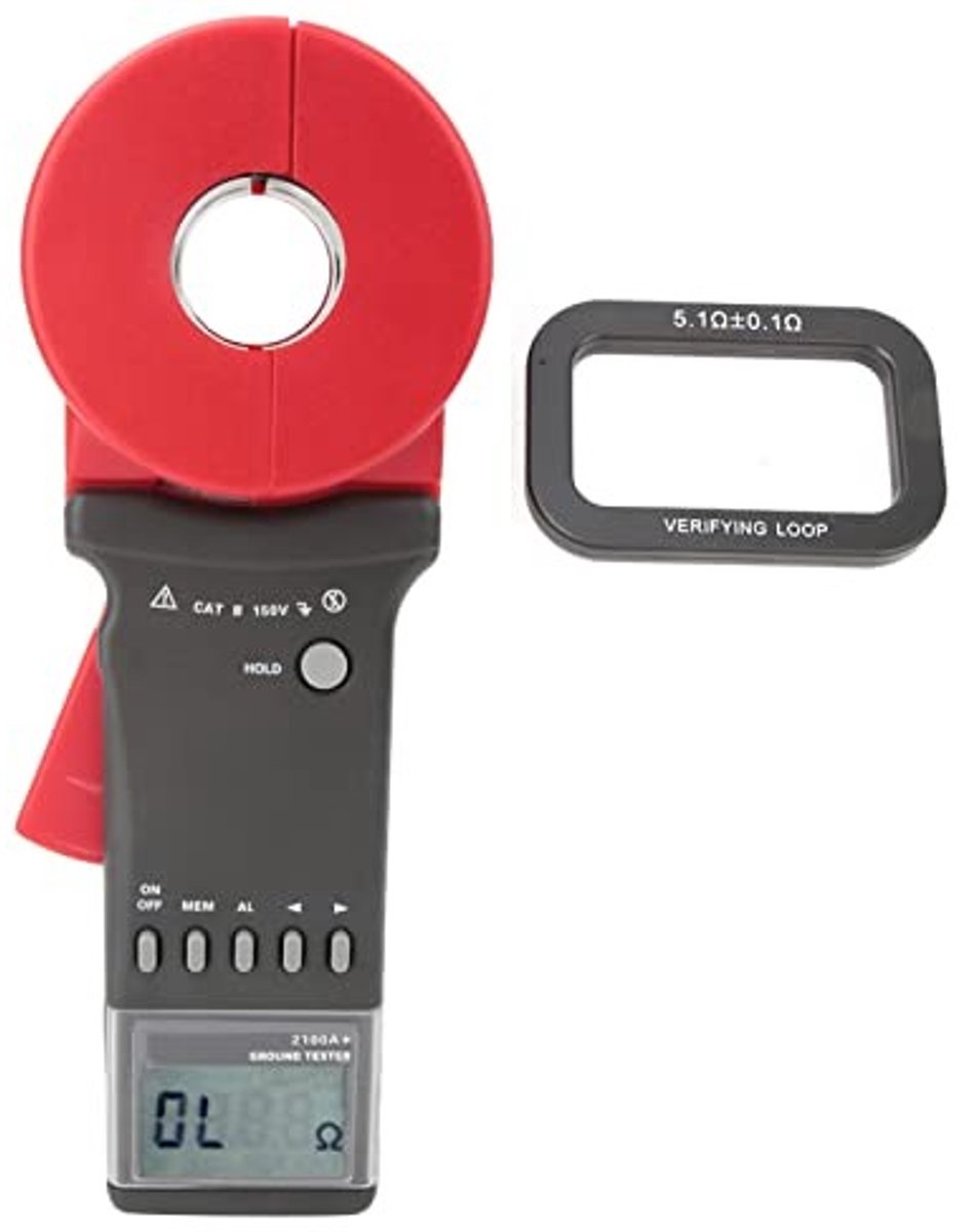 Dailygoody - Digitale Klem op Aarde-aardweerstandstester - Hoge meetnauwkeurigheid - Compact formaat - Weerstandsmeting 0,01-200Ω - Geschikt voor prof.