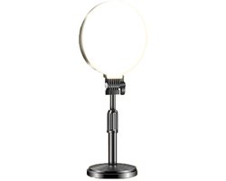 Ring Light Voor Computer - Ring Light Voor Laptop - 10 Helderheidsmodi - Oogvriendelijk Flicker-vrij Licht - 5 Inch - 1 Stuk Ringlamp - Voor Meetings Streaming En Video-opnamen
