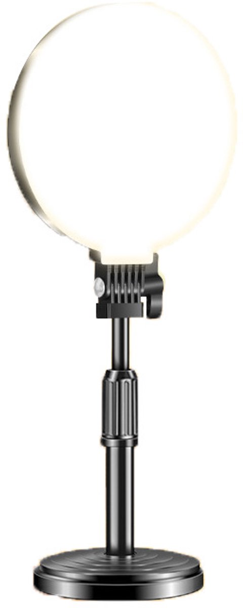 Ring Light Voor Computer - Ring Light Voor Laptop - 10 Helderheidsmodi - Oogvriendelijk Flicker-vrij Licht - 5 Inch - 1 Stuk Ringlamp - Voor Meetings Streaming En Video-opnamen