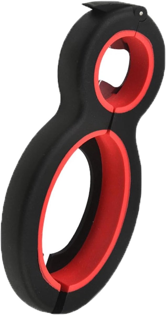 Multifunctionele Potopener - Blikopener Flesopener - Keuken Gemak - Verstelbaar Ontwerp - 15 x 6.2 cm - Rood