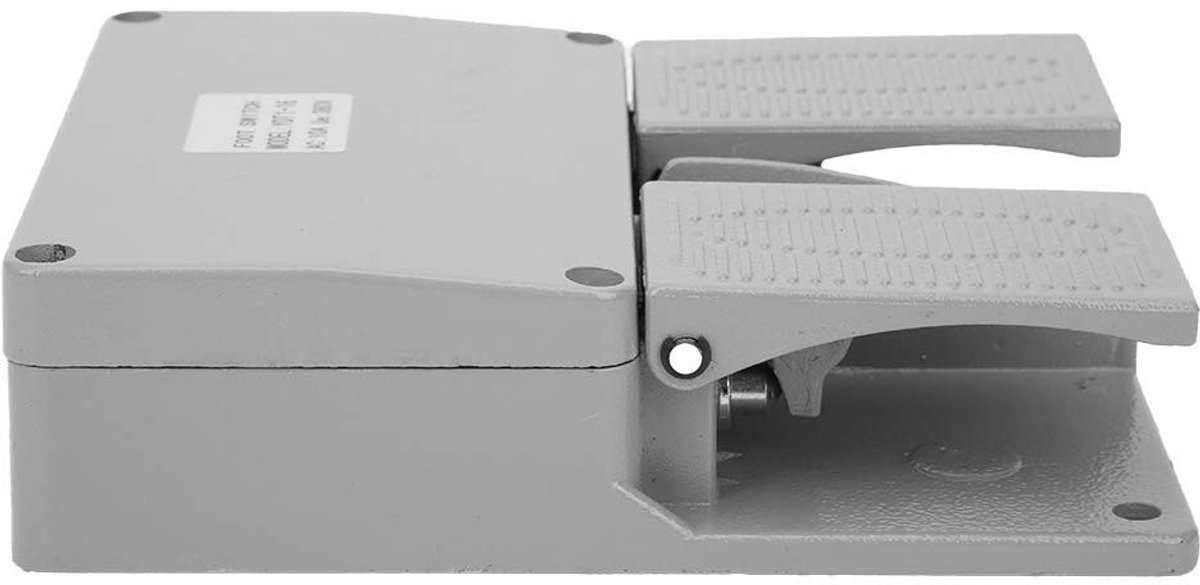 Dailygoody - Voetpedaalschakelaar - Dubbel - Gemakkelijk te installeren - Compact formaat - Corrosiewerend - Geschikt voor elektrische machines - YDT1