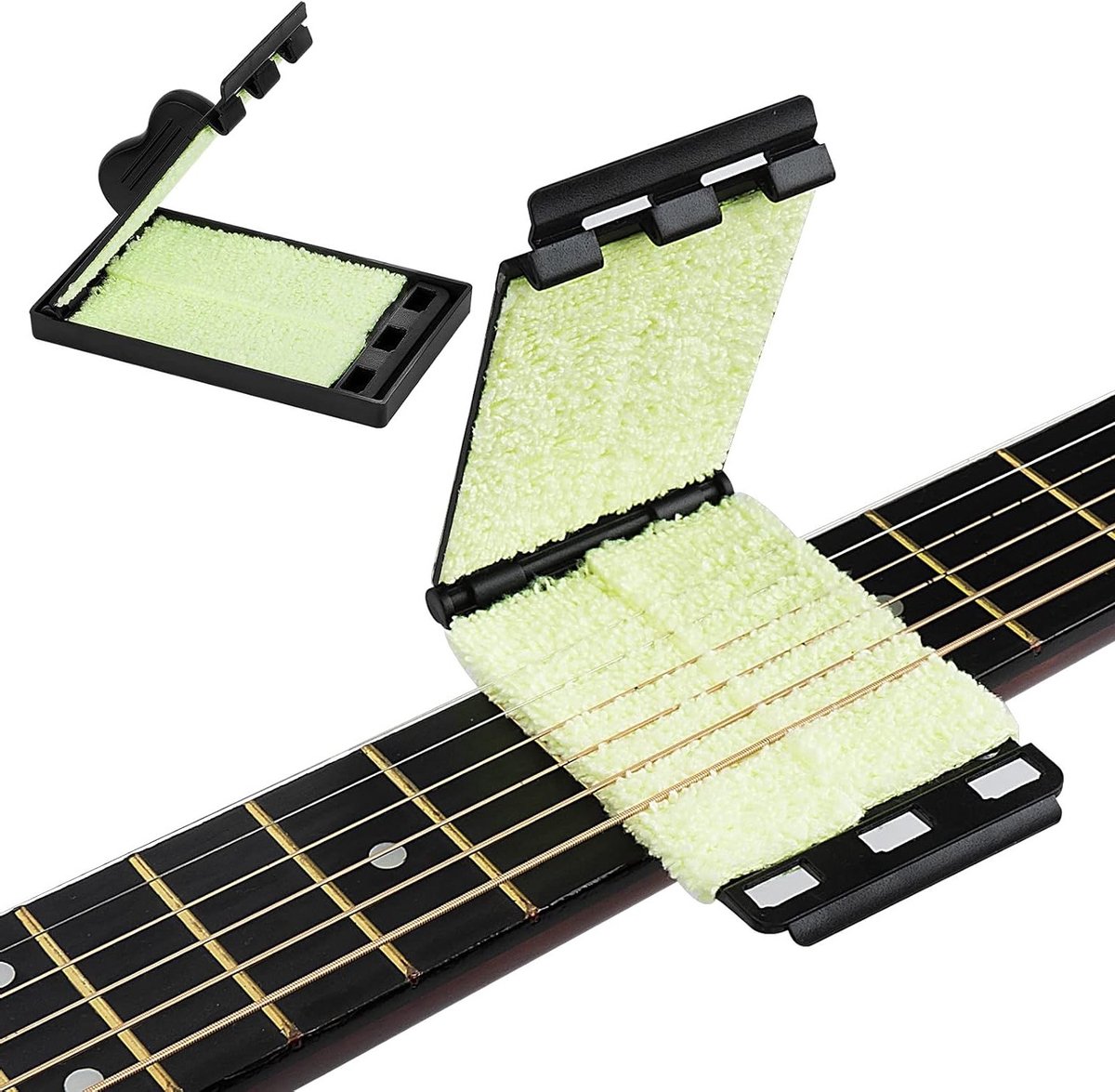 Guitar String Reinigers voor Onderhoud en Verzorging van Gitaren, Bassen, Ukulele en Violinen - 2 Pack voor Optimale Klankkwaliteit en Langdurig Gebruik
