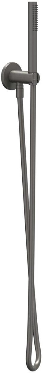 IVY Glijstangset met Handdouche Staafmodel - Doucheslang 150 cm - Geborsteld Metal Black PVD