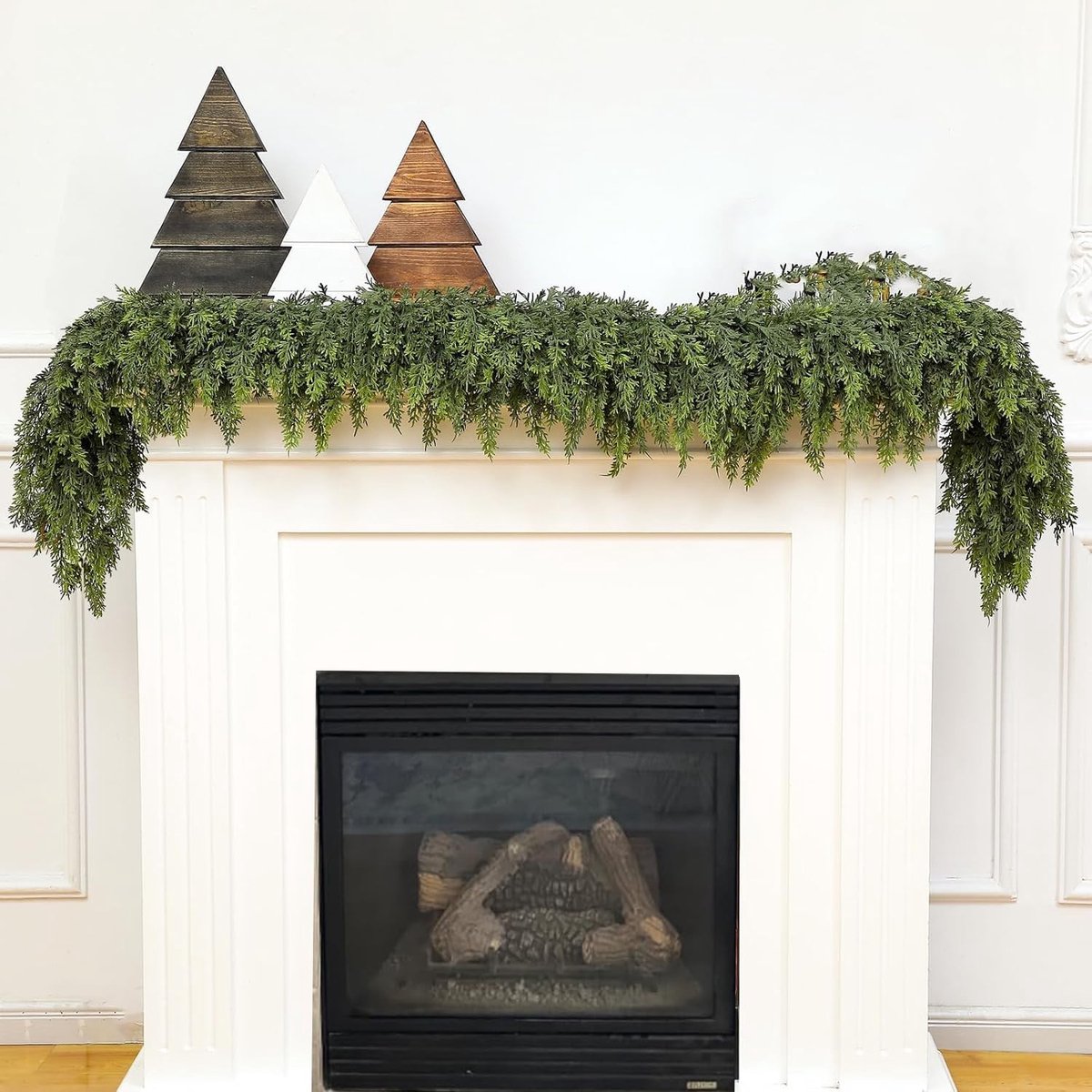 6 Ft Kerst Garland - Realistische Kunstmatige Krans - Groene Decoratie - Kerst Slingers - Perfect voor Thuis en Veranda