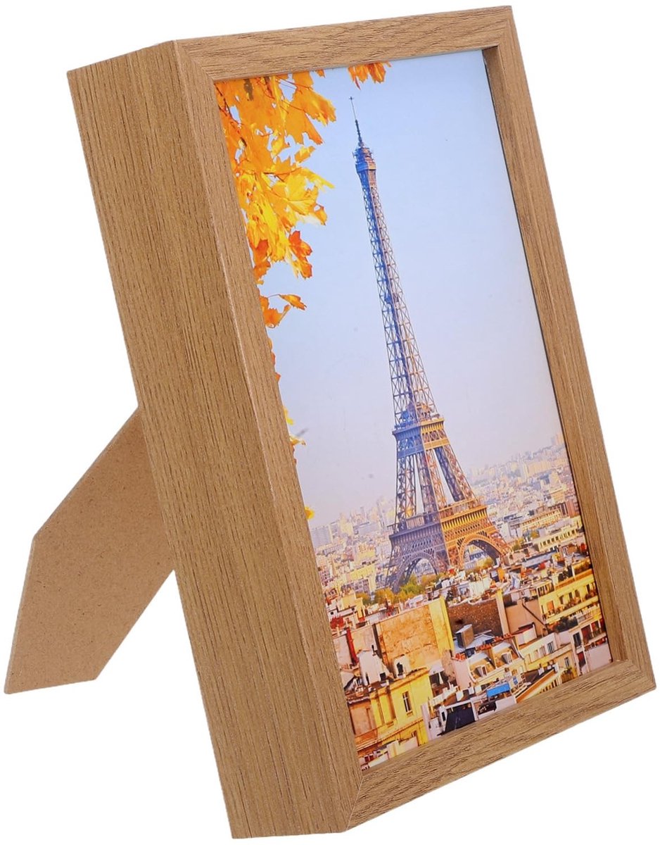 Dailygoody - Houten Fotolijst met Verborgen Box - Mini Kluis voor Sieraden - Decoratieve Oplossing - Hout - Multifunctioneel - Voor Thuis en Kantoor