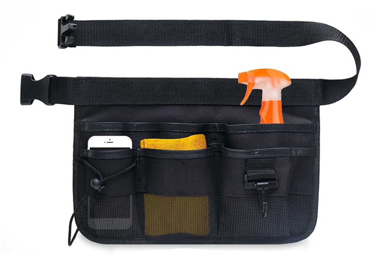 Dailygoody - Tuin Gereedschap Belt Bag - Waterdichte Tooltas - Veiligheid en Comfort - Zwart - Tuinieren - Handig voor Home en Camper