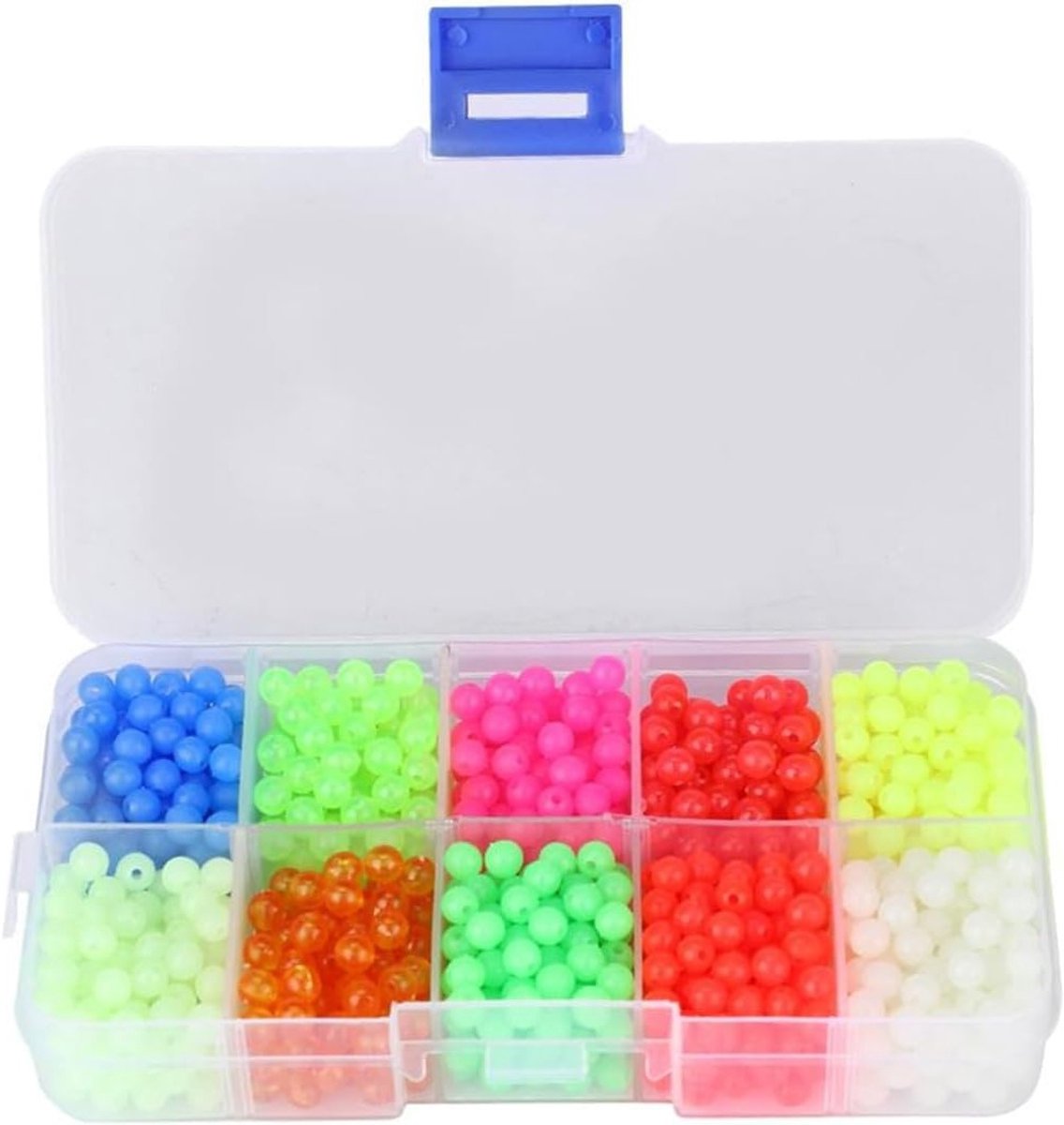 Plastic Ronde Kralen voor Vissen - 1000 Stuks Vissersgereedschap voor Nacht- en Diepzeevissen