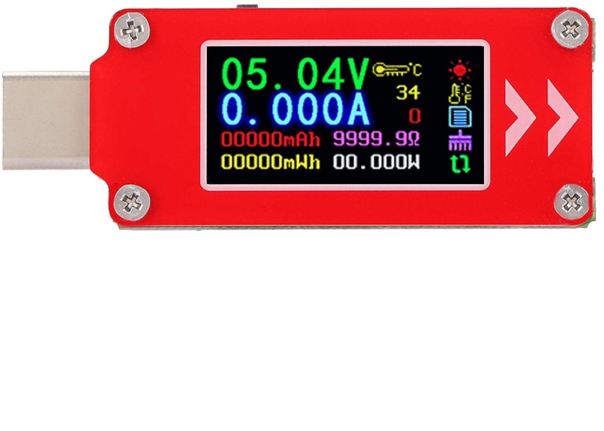 Dailygoody - USB Power Meter 3.7-30V 0-4A Digitale Multimeter met LCD Display - Accu Tester