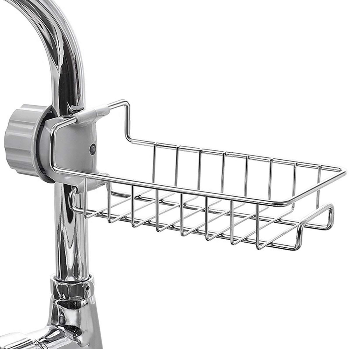 Dailygoody - Stainless Steel Sink Caddy Organizer - Multifunctionele Keuken en Badkamer Organizer