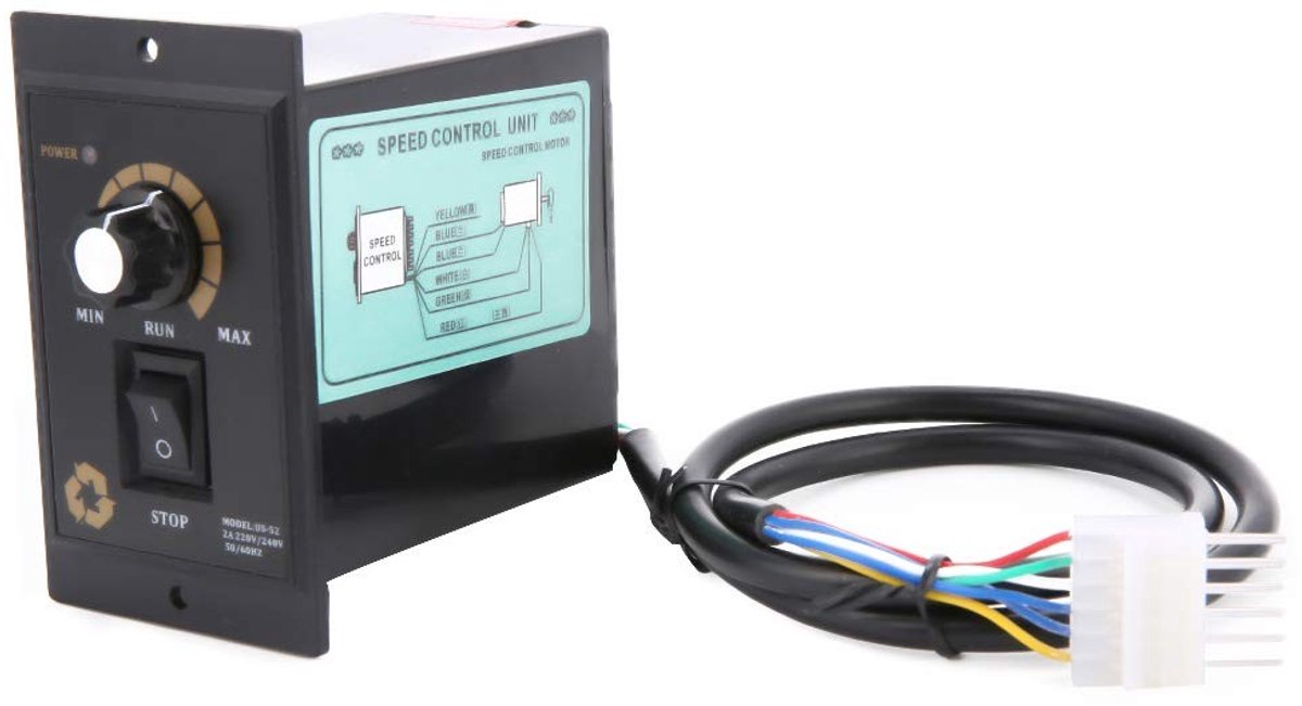 Dailygoody - Motor Snelheidsregelaar - Elektrische Motor Regelaar - 300W 400W 500W - Geschikt voor AC220V - Hoge snelheid tot 1700r/min - Compact ontwerp