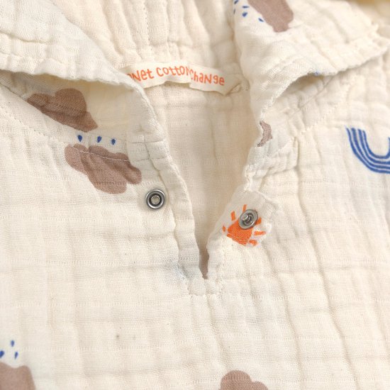 OmGoods - Dailygoody - Badponcho - Kinderen - Zacht en huidvriendelijk - Muslin - Duurzaam katoen - Badkleding - Bloemige natuur van Omgoods — afbeelding 4
