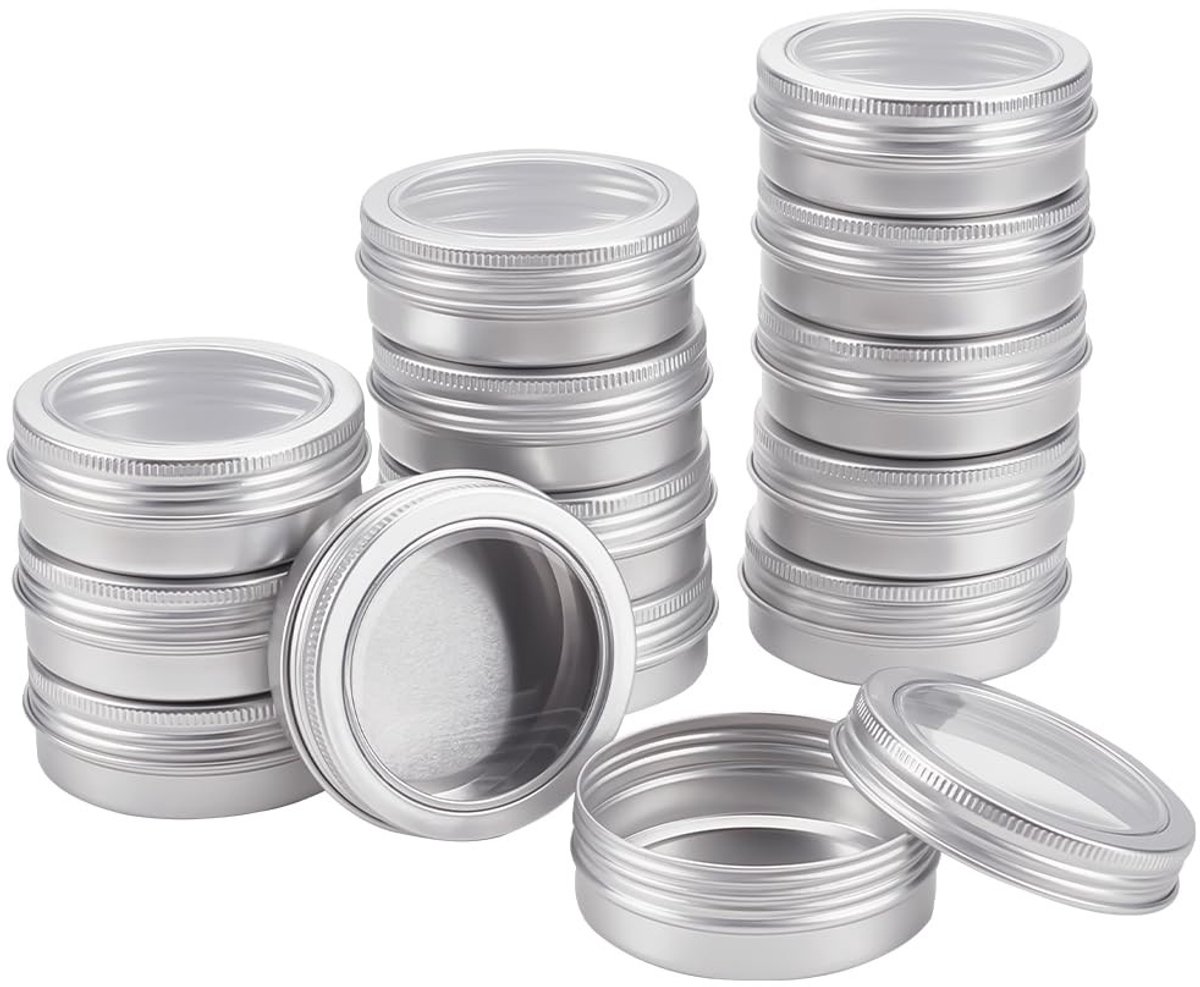14x Aluminium Busjes met Schroefdeksel (60ml) - Ideaal voor DIY, Crèmes, Zalf en Opslag
