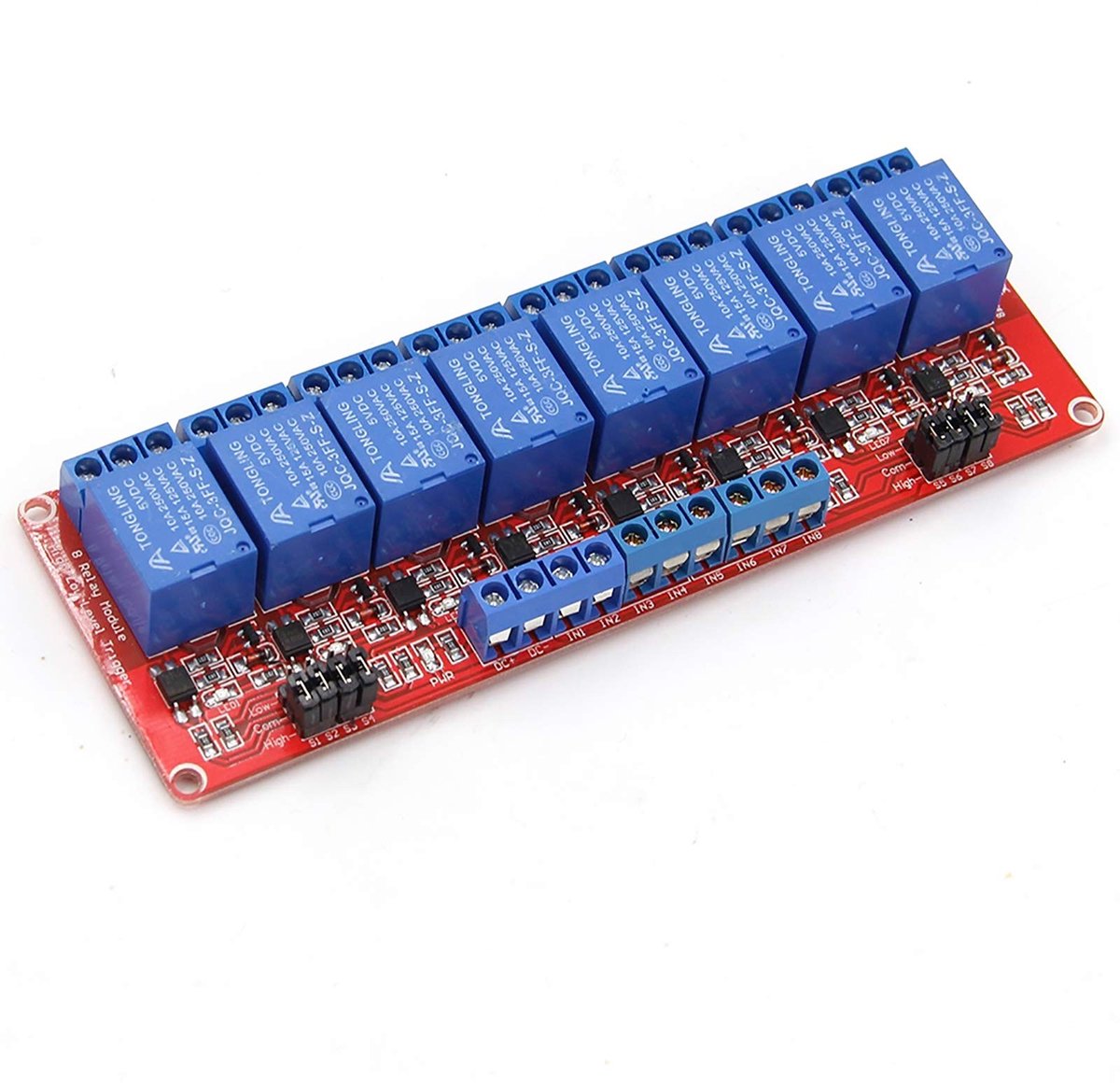 Dailygoody - 1/2/4/8 Kanaals Relay Module met Optocoupler - 5V/12V - 10A