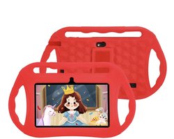 Kindertablet - Tablet voor Kinderen - 7 Inch - Ouderlijk Toezicht - 32GB Opslag - red