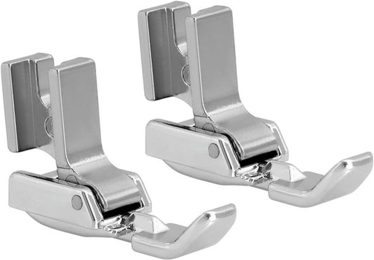 Naaimachine Rits Naaivoet - 2 Stuks - Geschikt voor Broer en Zanger - Compatibel - Grijs
