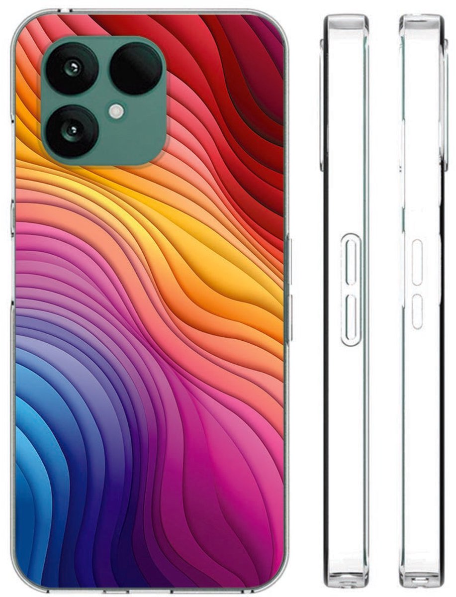 Regenboog Fairphone 6 Hoesje – TPU Softcase