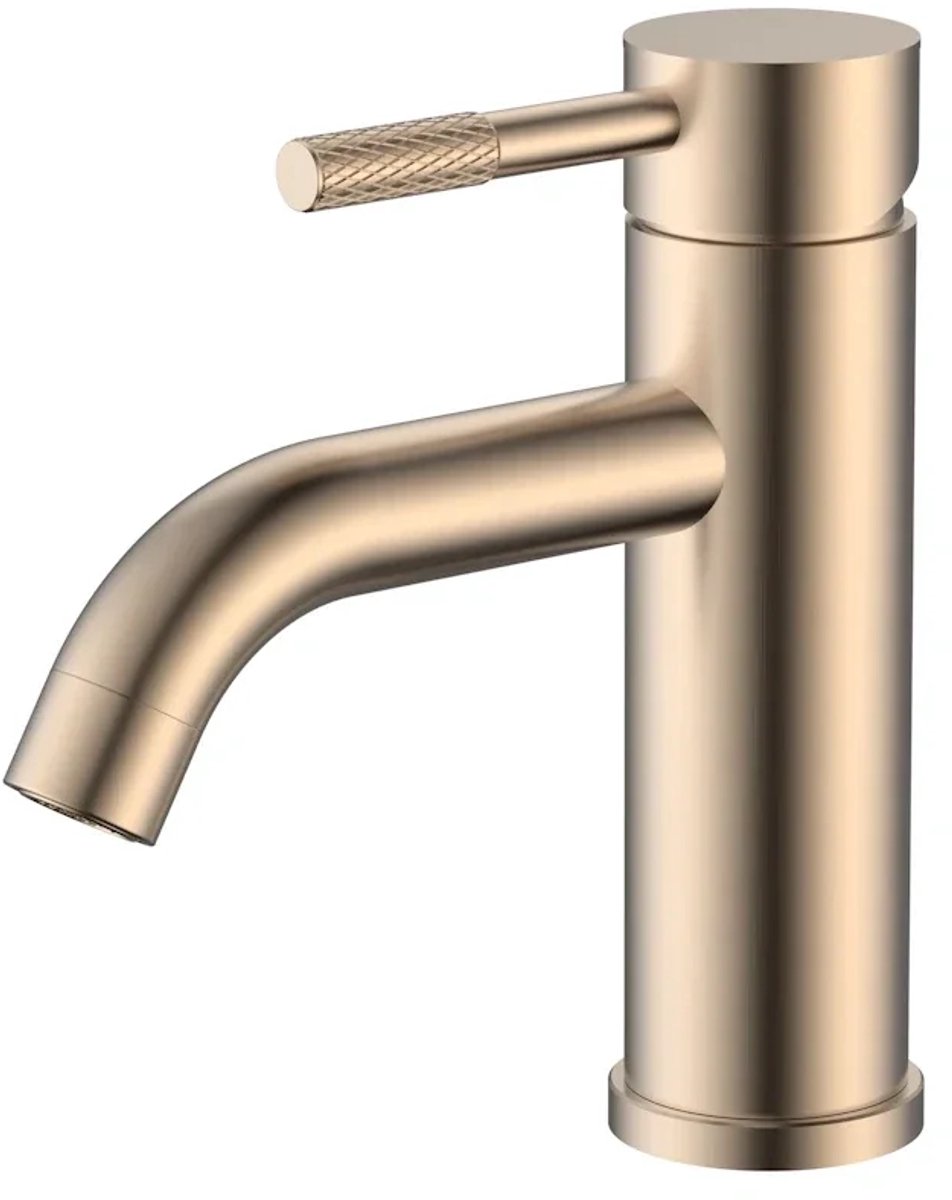 DutchLine - S-Grip Wastafelkraan – Geborsteld koper