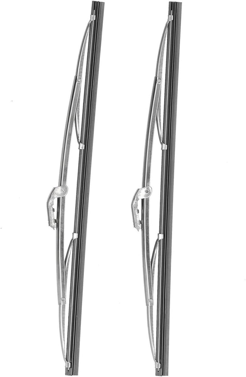Universele Ruitenwisser 30.48 Cm van Roestvrij Staal - Polished Silver, Geschikt voor Auto's, Hoogwaardige Kwaliteit en Duurzaamheid