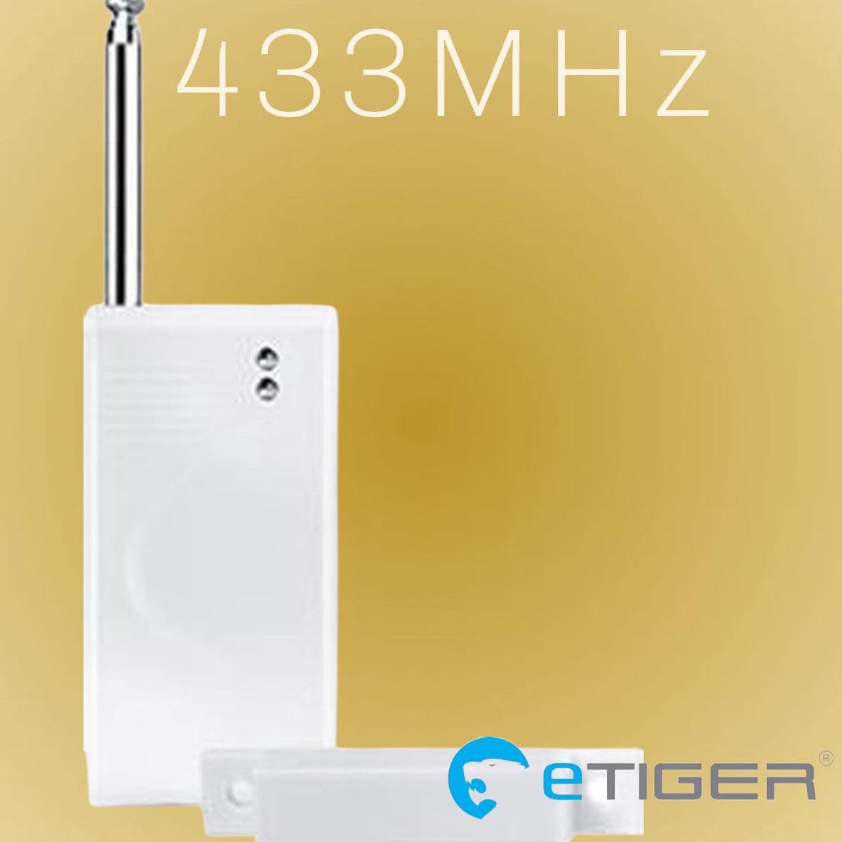eTiger® ES-D4A2 draadloos magneetcontact extra zendkracht. Voor alle eTiger® alarmsystemen ook de XL7