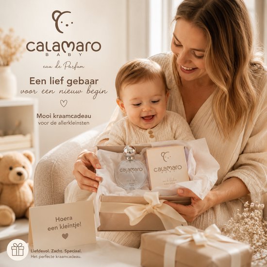 Baby - Baby Parfum - Baby Eau De Parfum - Baby Cadeau - Kraamcadeau - Baby Spullen - Merk Calamaro - Baby Jongen - Baby Meisje - Baby Spullen - Kraamcadeau - 50ML - Mooie Doorzichtige Parfum Flesje - Kerstcadeau - Christmas - Cadeautjes van Calamaro — afbeelding 2