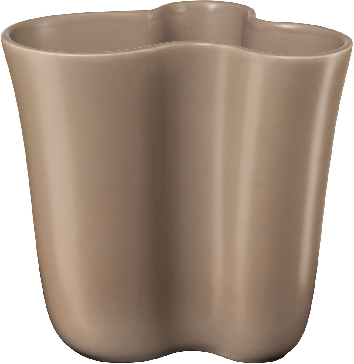 ASA Selection blossom vaas taupe, bloemenvaas, tafelvaas, decoratieve vaas, aardewerk, bruin, H 21,5 cm, 83083208
