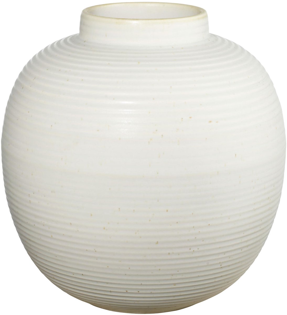 ASA Selection Japandi vaas, tafelvaas, decoratieve vaas, bloemenvaas, aardewerk, Soft Shell, H 22 cm, 73003249 wit