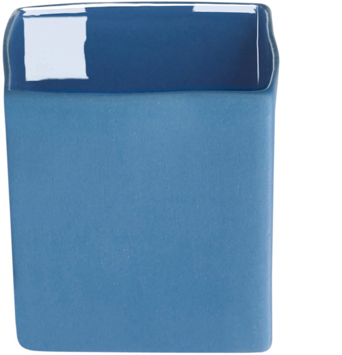 ASA Selection Cube Blue bloempot, bloemenvaas, bloembak, pot, decoratie, keramiek, blauw, 6 cm, 46035108